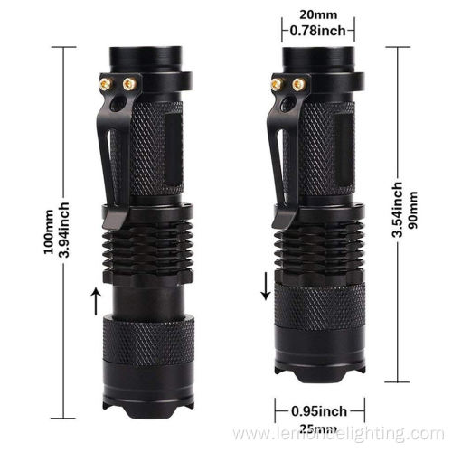 Aluminium Mini Pocket LED Semen Ultraviolet Torch Flashlight